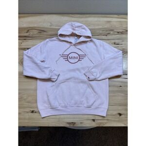 Mini Cooper Women's Mini Logo Pink Pullover Hoodie Size Large